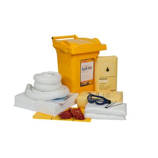 60 Litre Wheeled Bin Spill Kit - Oil & Fuel