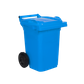 60L Blue Wheeled Bin with Hinged Lid