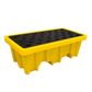 2 Drum Bunded Spill Pallet Yellow