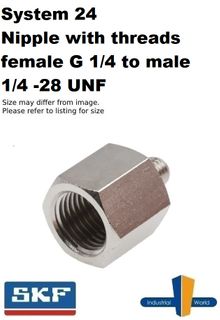 SKF - System 24 - adaptor to male UNF 1/4