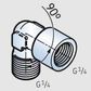 SKF - System 24 - 90 deg connection