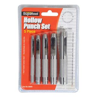 SUPATOOL - 5 PCE HOLLOW PUNCH SET