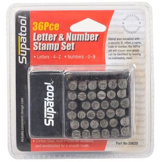 SUPATOOL - Letter and Number Stamp set 36 Pce