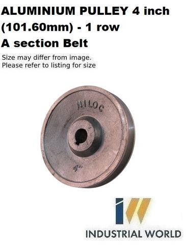 ALUMINIUM PULLEY 4 inch (101.60mm) - 1 row