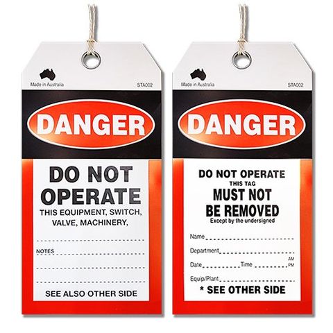 Safety Tag - Danger - Do Not Operate