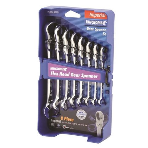 Kincrome - Flex Head Gear Spanner Set