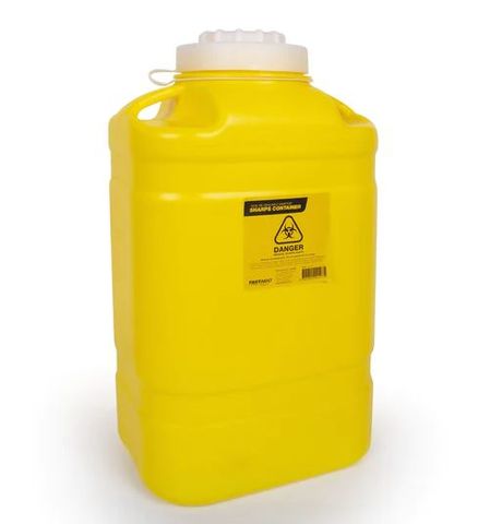 Plastic Sharps Container 19L Yellow