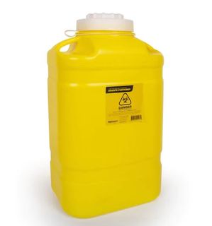 Plastic Sharps Container 19L Yellow
