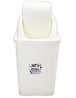 Garbage Bin - Tidy Bin - White Swing Top - 27 Litr