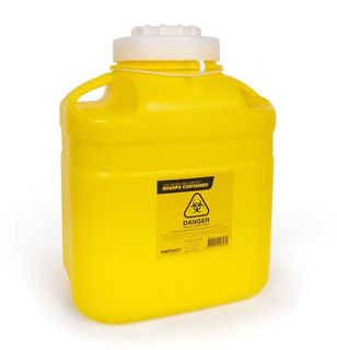Plastic Sharps Container 12L Yellow