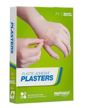 Adhesive Plasters, Plastic, 72 x 19mm, 50pk