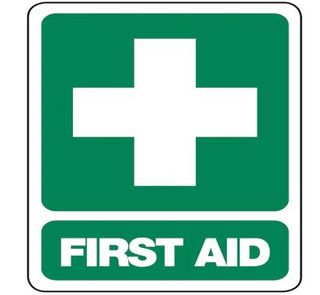 SIGN - FIRST AID 300 X 225MM - POLY
