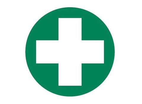 Decal -  First Aid Cross - 50Mm Diameter