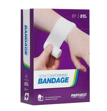 Conforming Bandage, 5Cm, 3Pk