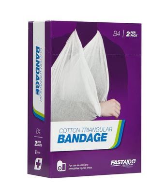 Triangular Bandage, Cotton, 2pk