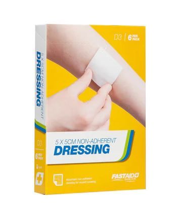 Non-Adherent Dressing, 5 X 5Cm, 6Pk