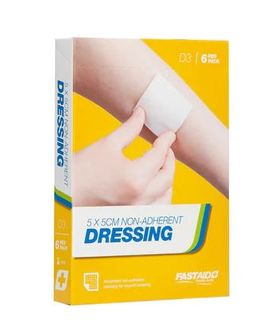 Non-Adherent Dressing, 5 x 5cm, 6pk