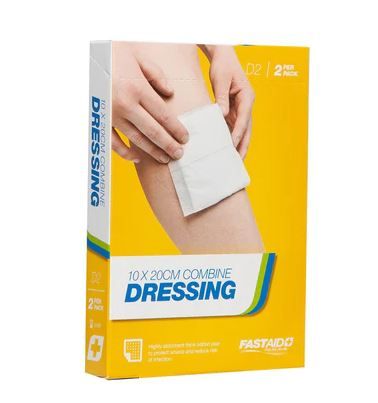 Combine Dressing, 10 x 20cm, 2pk