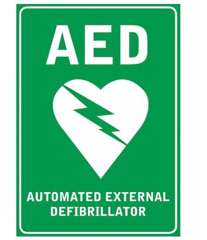 Aed Wall Sign