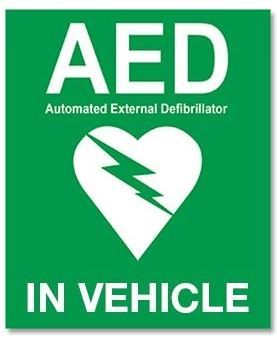 AED Vehicle Sticker