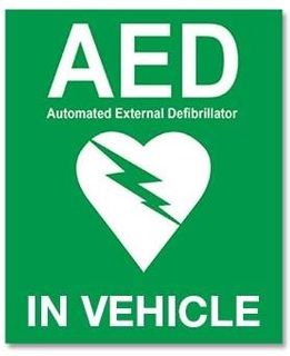 AED Vehicle Sticker