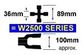 W2500 SHAFT 1M 39 inch Z6 LESS YOK