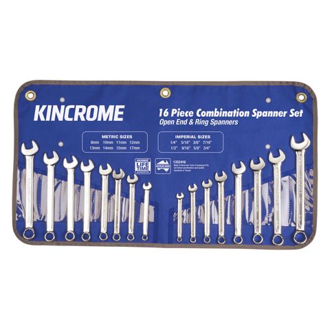 Kincrome - 16P Combo Span Set Met/Imp