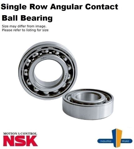 NSK - Angular Contact Ball Bearing Steel Cage