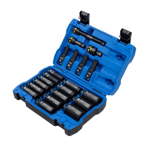 Kincrome - Impact Deep Socket Set 1/2 21P-Met