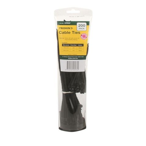 Tridon - Cable Tie Combination Pack - Black