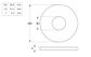 Large Flat Rnd Washer Supa PLN M27x60x4.5 (Box=20)