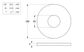 X Large Flat Rnd Washer HDG M10x30x2.5 (Box=500)