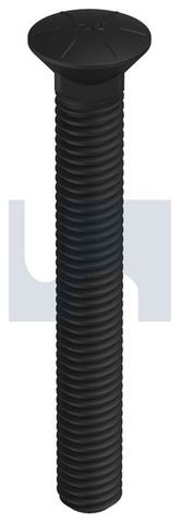 Plow Bolt - UNC 7/16 x  3-1/2 Plain (Box=50)