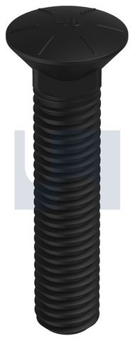 Plow Bolt - UNC 1/2 x  2-1/2 Plain (Box=50)