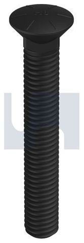 Plow Bolt - UNC 1/2 x  3-1/2 Plain (Box=25)