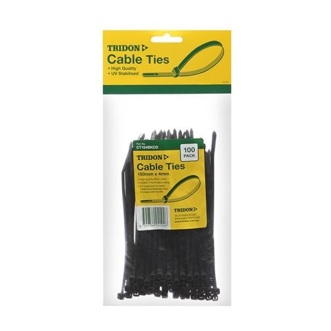 Tridon - Cable Tie Black 150 x 4mm