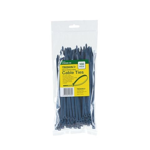 Tridon - METAL DETECTABLE CABLE TIE BLUE 200 x 5mm