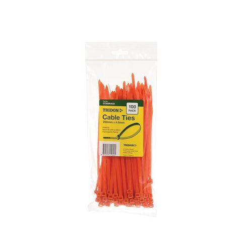 Tridon - Cable Tie Orange 200 x 4.8mm