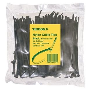 Tridon - Cable Tie Black 400 x 5mm