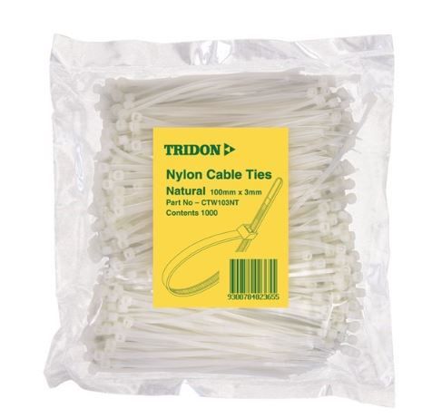 Tridon - Cable Tie Natural 100 x 3mm