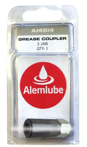 Alemlube - 1/8 In BSP Std Duty 3 jaw Gun Coupler
