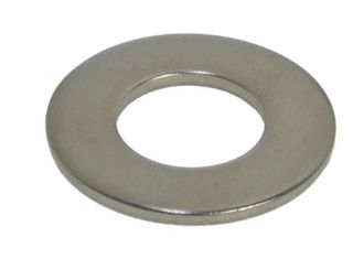 Flat Rnd Washer - 304 SS - 1/4x1/2x20g (Box=100)