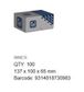 Mudguard Washer - 304 SS - M12x37x3.0 (Box=100)