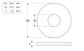 Mudguard Washer - 304 SS - M16x50x3.0 (Box=50)