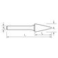 Sutton - Carbide Burr - Shank - Cone Shape
