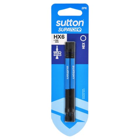 Sutton - Hex Screwdriver Bit - HX6 x 100mm