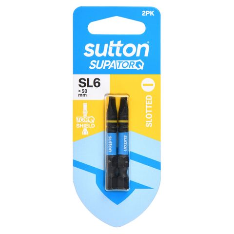 Sutton - Slotted Screwdriver Bit - SL6 x 50mm