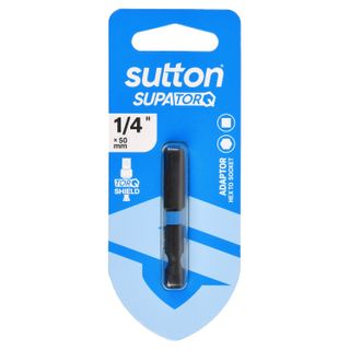 Sutton - Hex To Socket Adaptor - 1/4 inch x 50mm