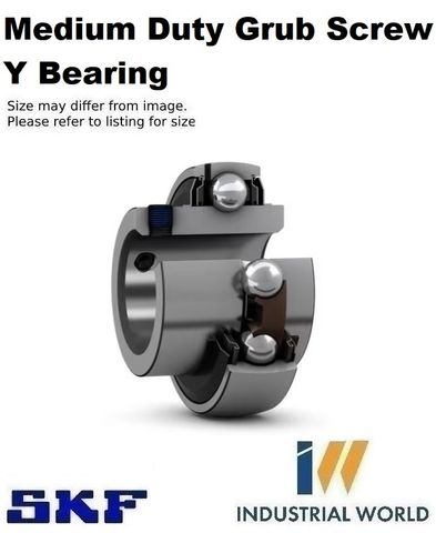 SKF - Medium Duty Grub Screw Y Bearing