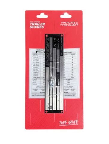 Vin Plate and Tyre Chart